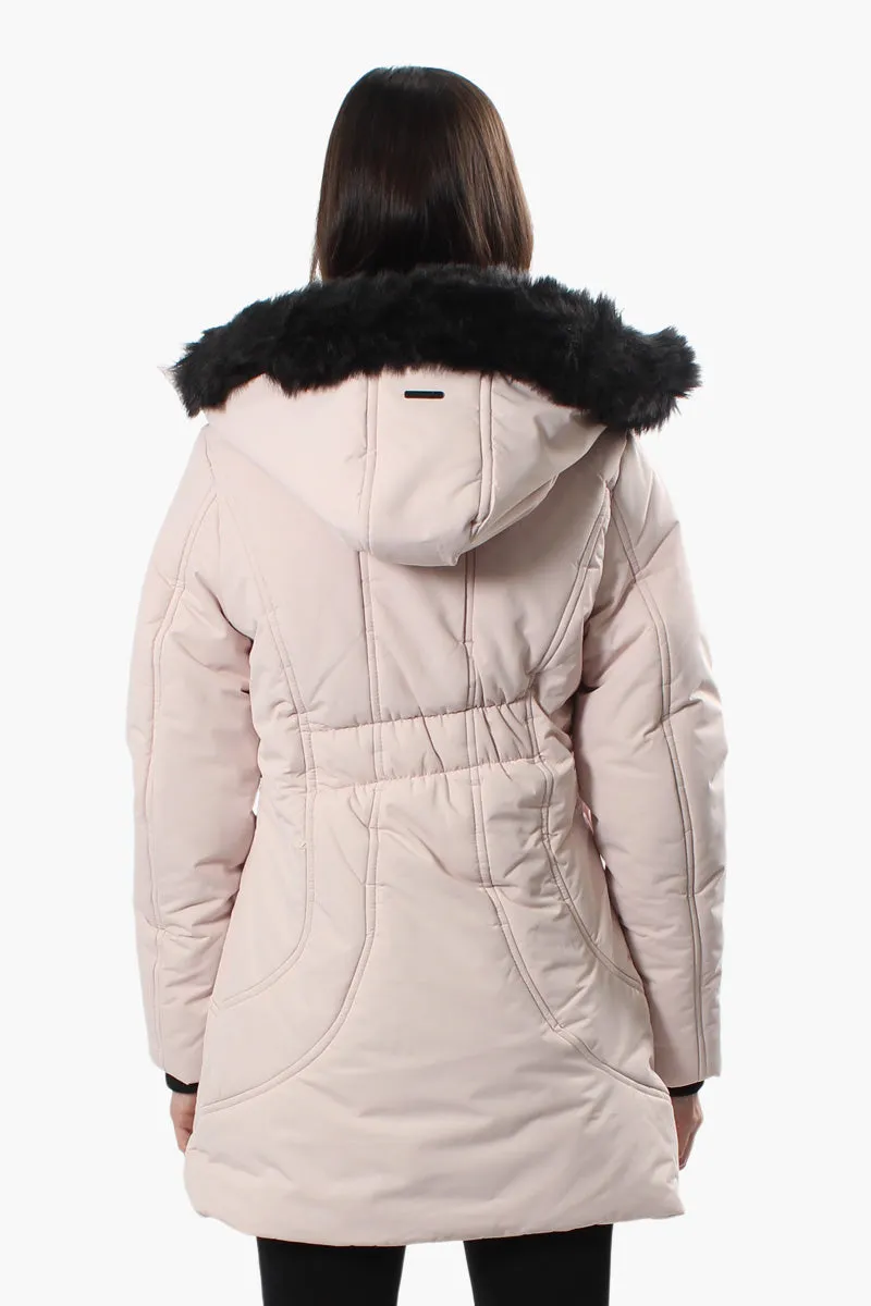 Oppenheimer Curve Stitch Parka Jacket - Pink sold by Fairweather product image thumbnail 4