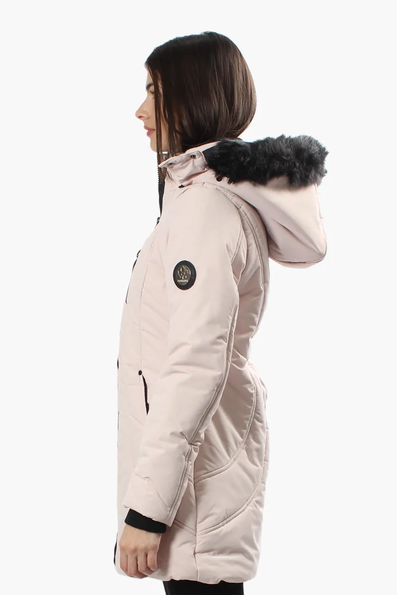 Oppenheimer Curve Stitch Parka Jacket - Pink sold by Fairweather product image thumbnail 3