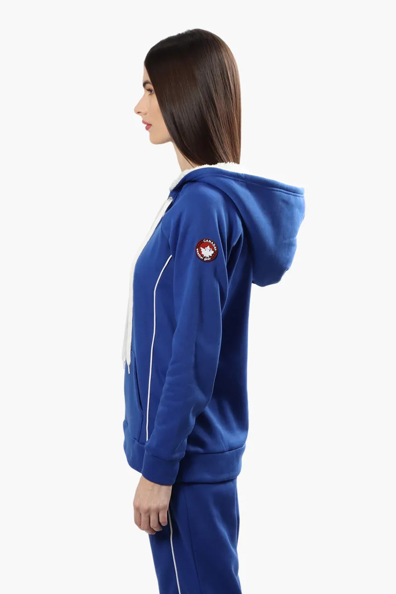 Canada Weather Gear Sherpa Lined Lace Up Hoodie - Blue sold by Fairweather product image thumbnail 3