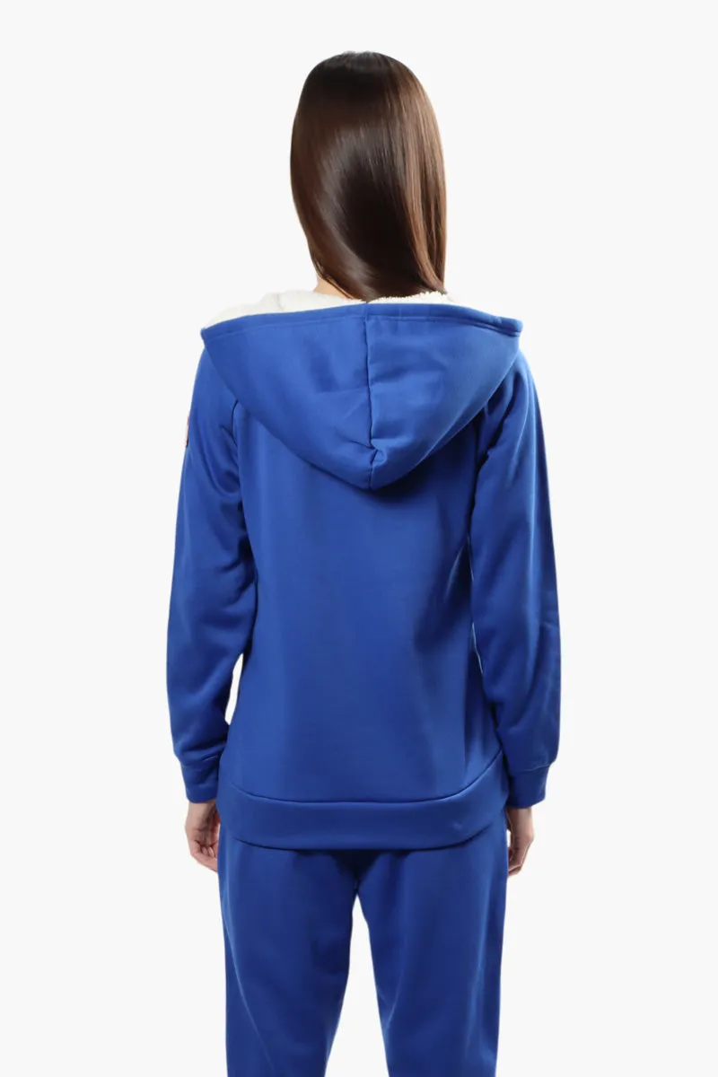 Canada Weather Gear Sherpa Lined Lace Up Hoodie - Blue sold by Fairweather product image thumbnail 4