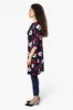 International INC Company Floral Roll Up Sleeve Cardigan - Navy sold by Fairweather