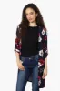 International INC Company Floral Roll Up Sleeve Cardigan - Navy sold by Fairweather