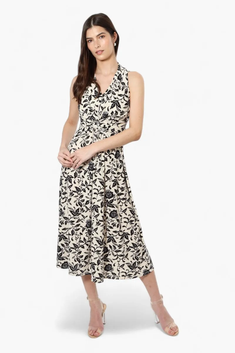 Beechers Brook Sleeveless Front Twist Maxi Dress - Cream sold by Fairweather product image thumbnail 2