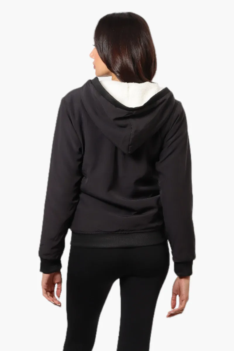 Fahrenheit Hooded Fleece Lined Windbreaker Lightweight Jacket - Black sold by Fairweather product image thumbnail 4