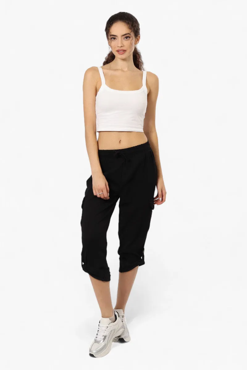 Impress Solid Tie Waist Cargo Pants - Black sold by Fairweather product image thumbnail 2