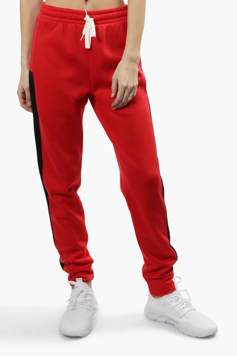 Canada Weather Gear Solid Side Stripe Joggers - Red sold by Fairweather