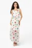 Limite Butterfly Pattern Sleeveless Tank Maxi Dress - White sold by Fairweather