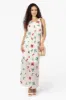 Limite Butterfly Pattern Sleeveless Tank Maxi Dress - White sold by Fairweather