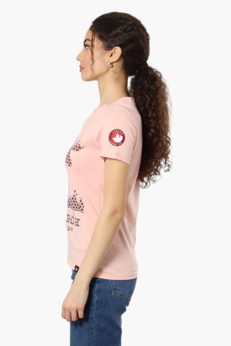 Canada Weather Gear Moose Print Tee - Pink sold by Fairweather product image thumbnail 3