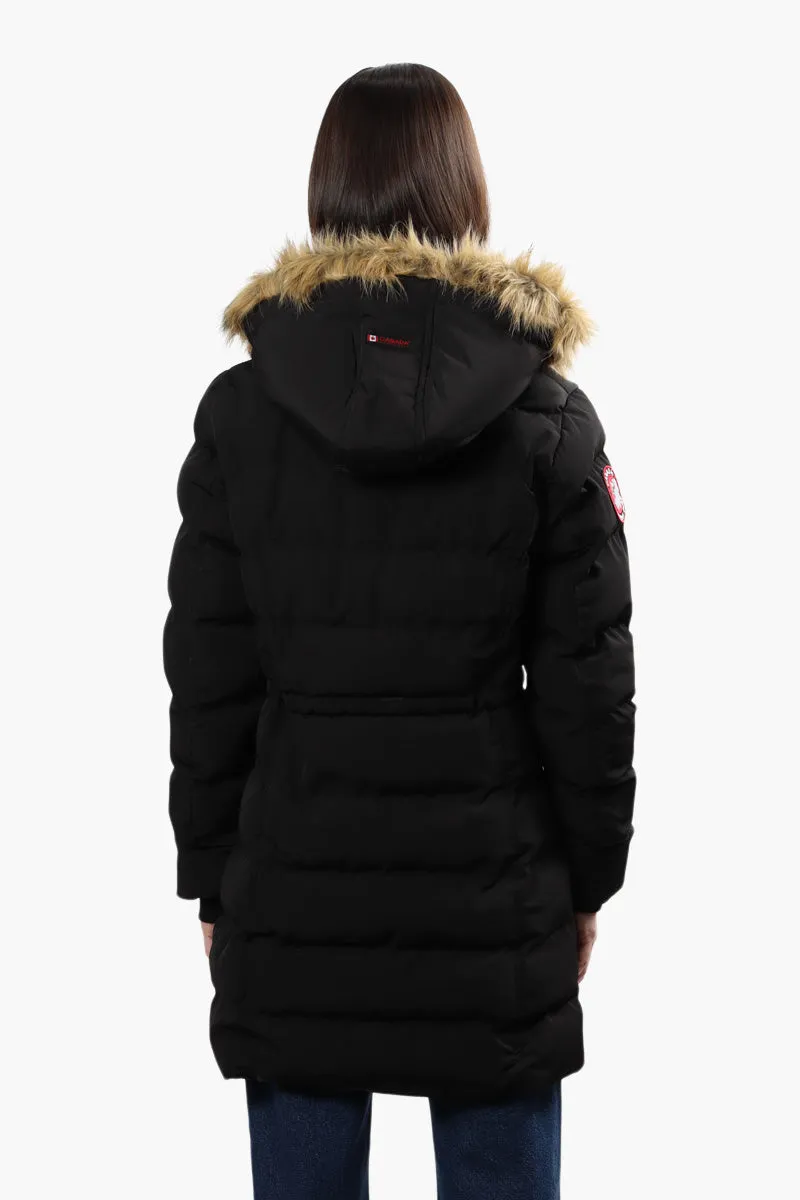 Canada Weather Gear Tie Waist Puffer Parka Jacket - Black sold by Fairweather product image thumbnail 4
