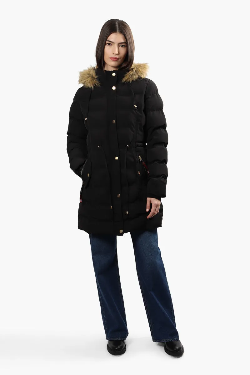 Canada Weather Gear Tie Waist Puffer Parka Jacket - Black sold by Fairweather product image thumbnail 2