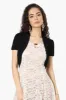 Impress Basic Cap Sleeve Shrug Cardigan - Black sold by Fairweather