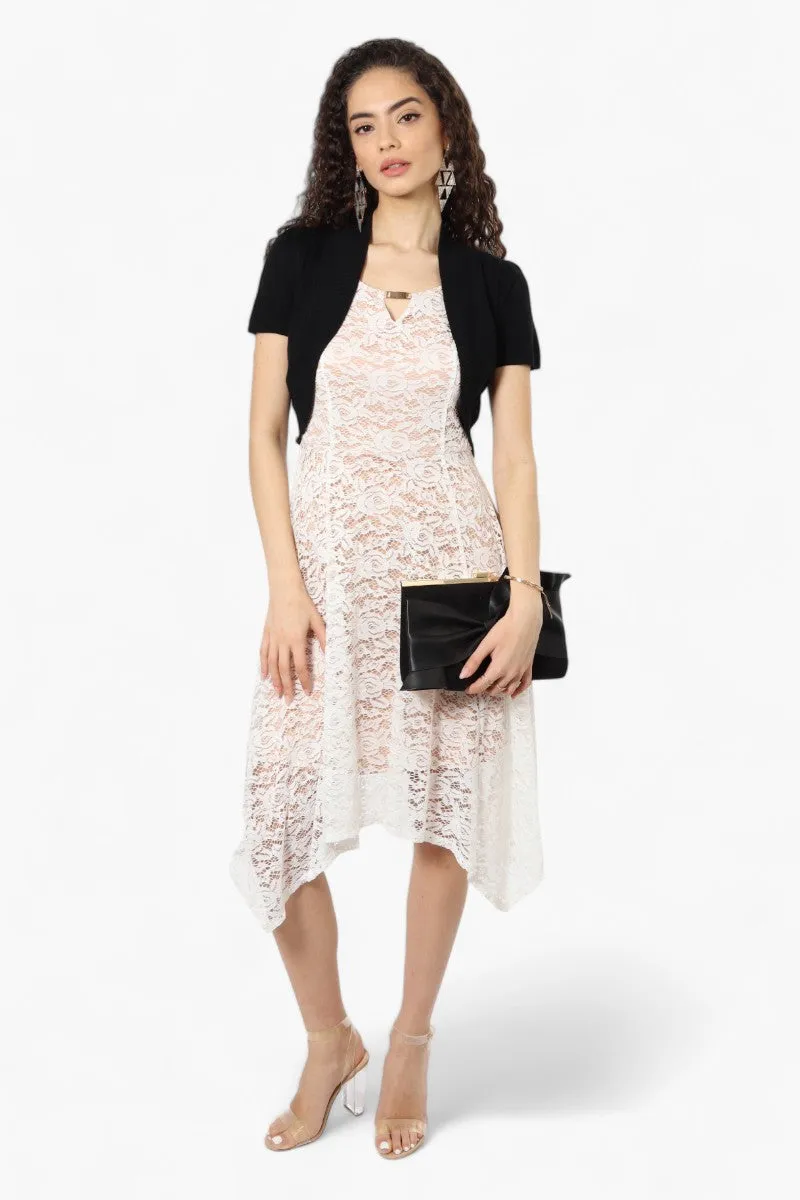 Impress Basic Cap Sleeve Shrug Cardigan - Black sold by Fairweather product image thumbnail 2