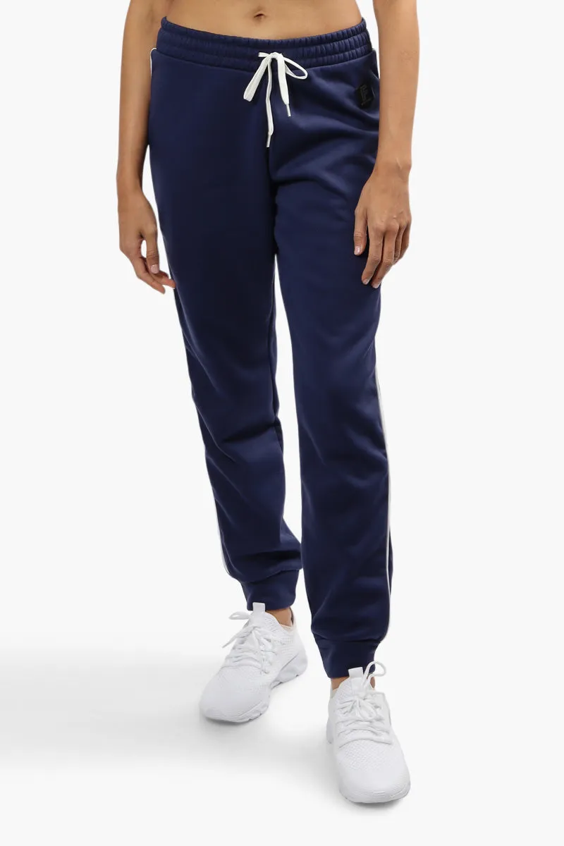 Fahrenheit Solid Piping Detail Joggers - Navy sold by Fairweather