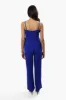 Limite Belted Ruffle Detail Jumpsuit - Blue sold by Fairweather