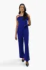 Limite Belted Ruffle Detail Jumpsuit - Blue sold by Fairweather