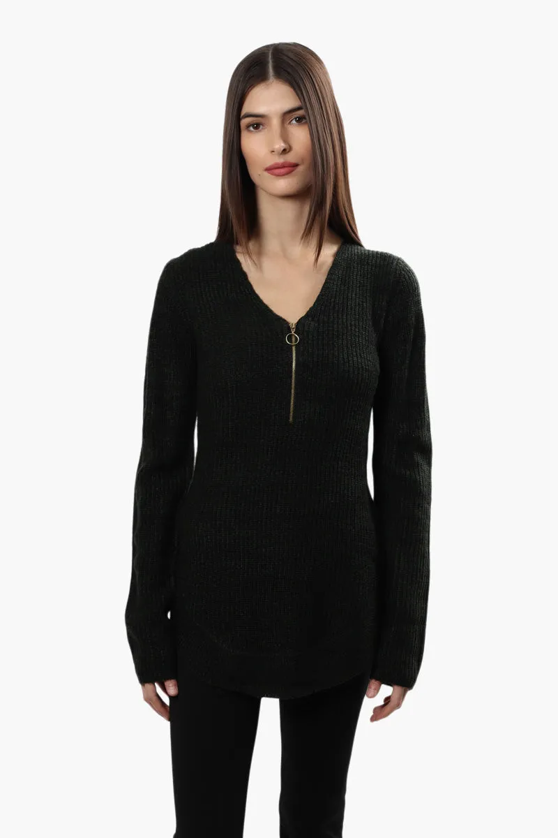 International INC Company Striped Pullover Sweater - Olive sold by Fairweather