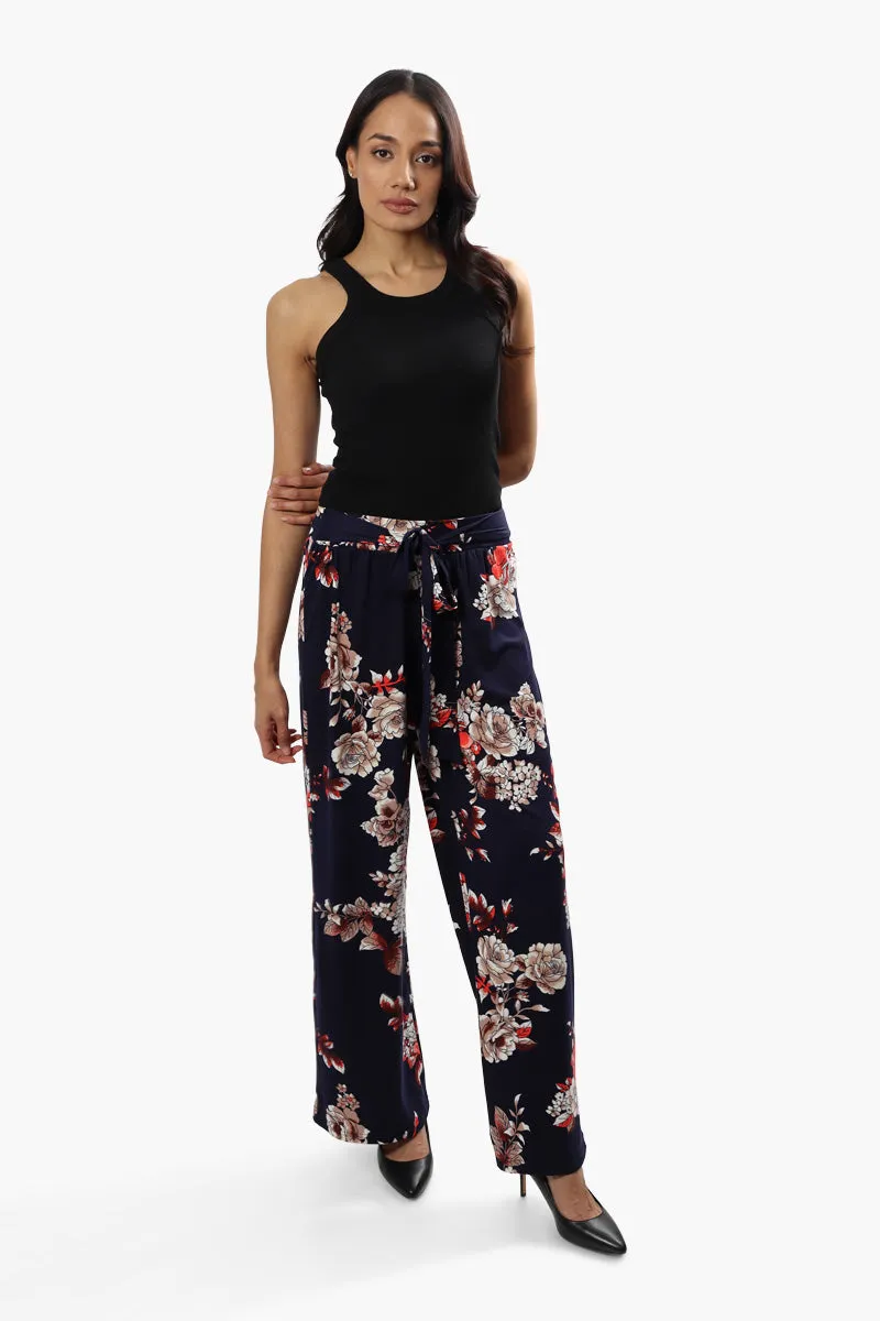 Majora Floral Wide Leg Pants - Navy sold by Fairweather product image thumbnail 2
