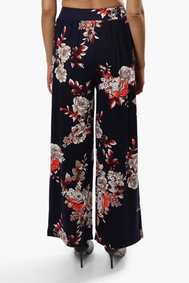 Majora Floral Wide Leg Pants - Navy sold by Fairweather product image thumbnail 4