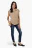 Impress Short Sleeve Button Down Shirt - Beige sold by Fairweather