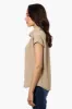 Impress Short Sleeve Button Down Shirt - Beige sold by Fairweather