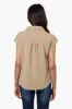 Impress Short Sleeve Button Down Shirt - Beige sold by Fairweather