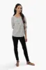 International INC Company Patterned Roll Up Sleeve Blouse - White sold by Fairweather