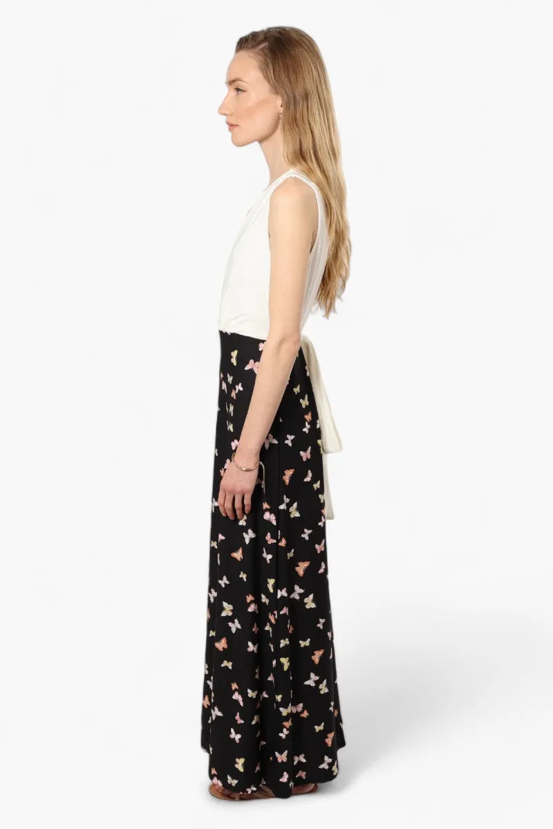 Limite Butterfly Sleeveless Crossover Maxi Dress - Black sold by Fairweather product image thumbnail 3