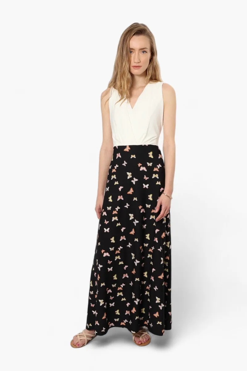 Limite Butterfly Sleeveless Crossover Maxi Dress - Black sold by Fairweather product image thumbnail 2