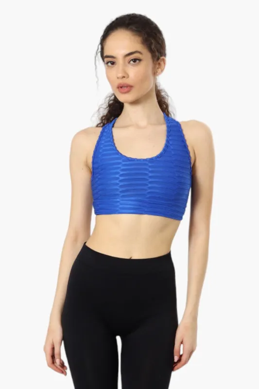 Toxika Basic Waffle Tank Top - Blue sold by Fairweather