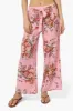 Beechers Brook Floral Belted Palazzo Pants - Pink sold by Fairweather