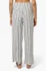 Beechers Brook Striped Wide Leg Pants - White sold by Fairweather