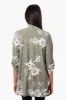 International INC Company Floral Roll Up Sleeve Cardigan - Olive sold by Fairweather