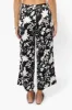 International INC Company Floral Wide Leg Pants - Black sold by Fairweather