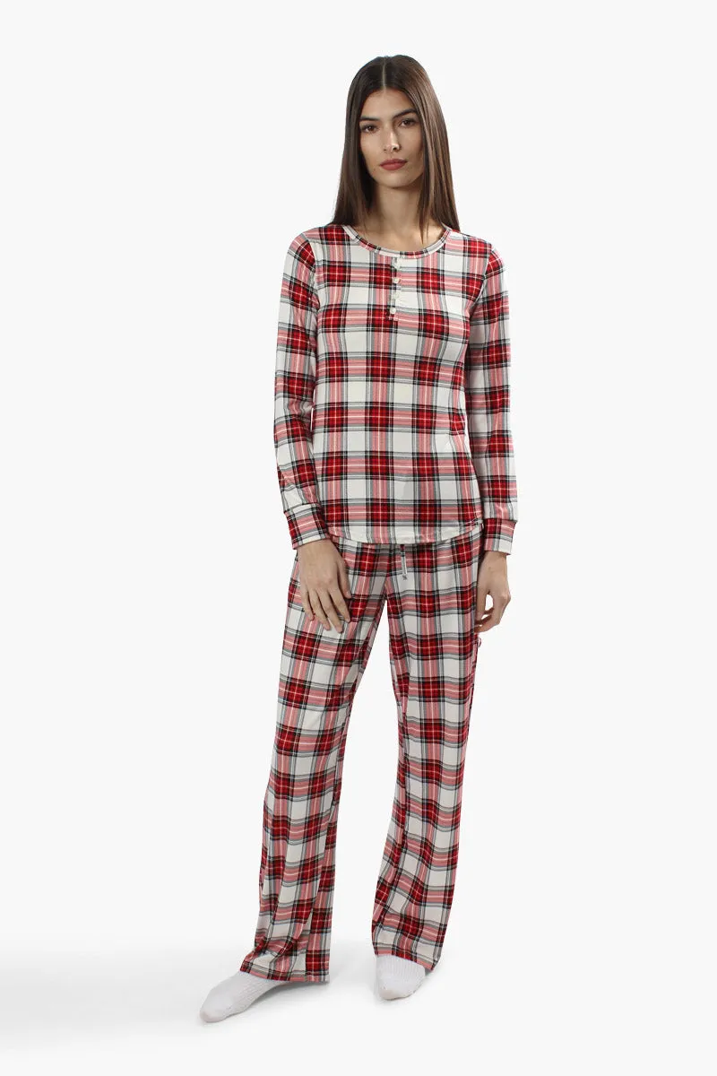 Canada Weather Gear Plaid Print Pajama Pants - Red sold by Fairweather product image thumbnail 2