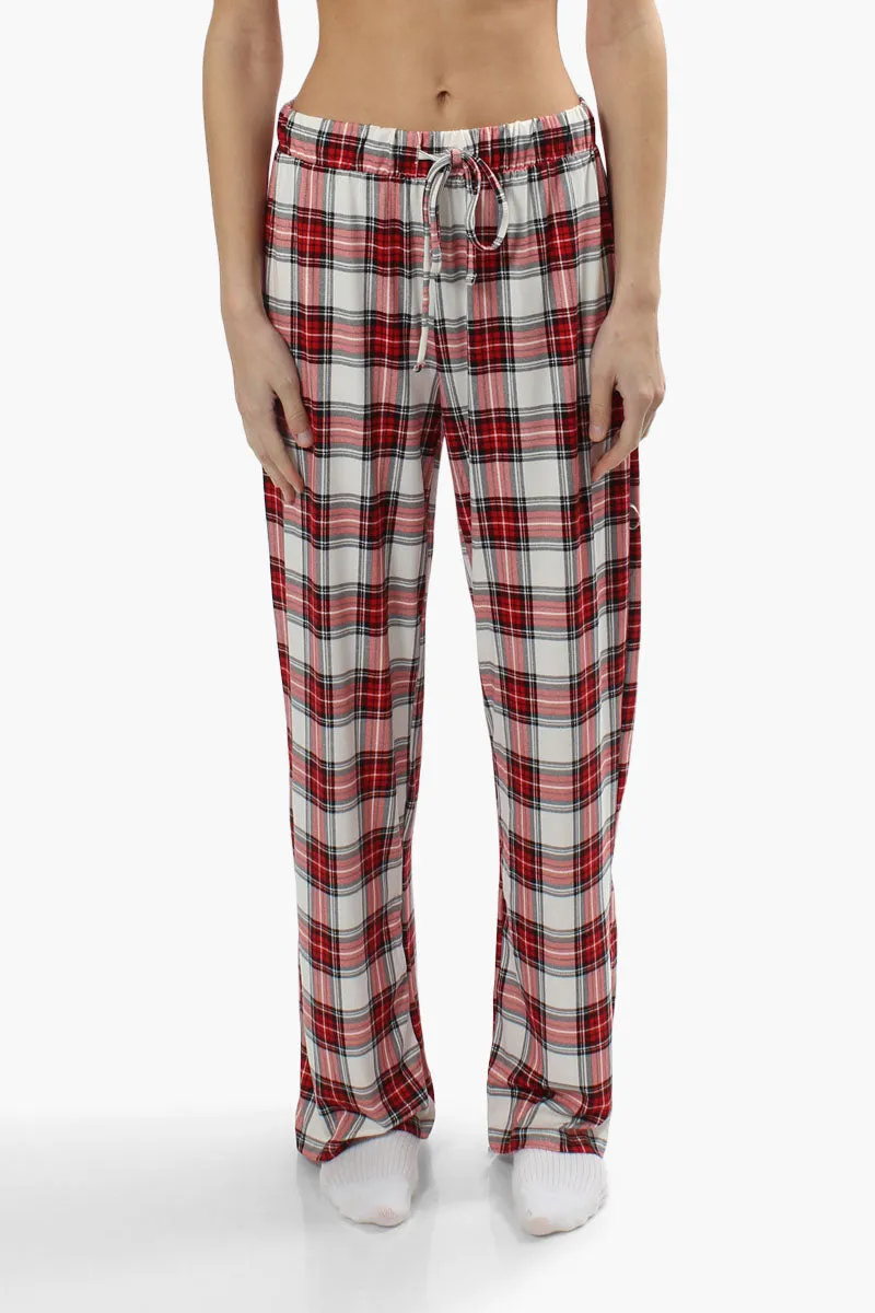 Canada Weather Gear Plaid Print Pajama Pants - Red sold by Fairweather