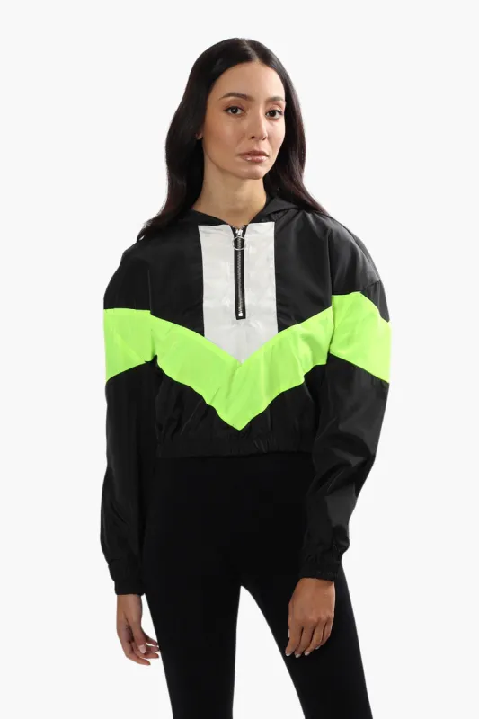 New Look Sport Cropped Chevron Hoodie - Black sold by Fairweather