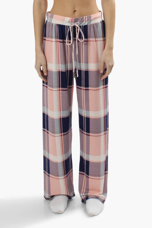 Canada Weather Gear Plaid Print Pajama Pants - Pink sold by Fairweather