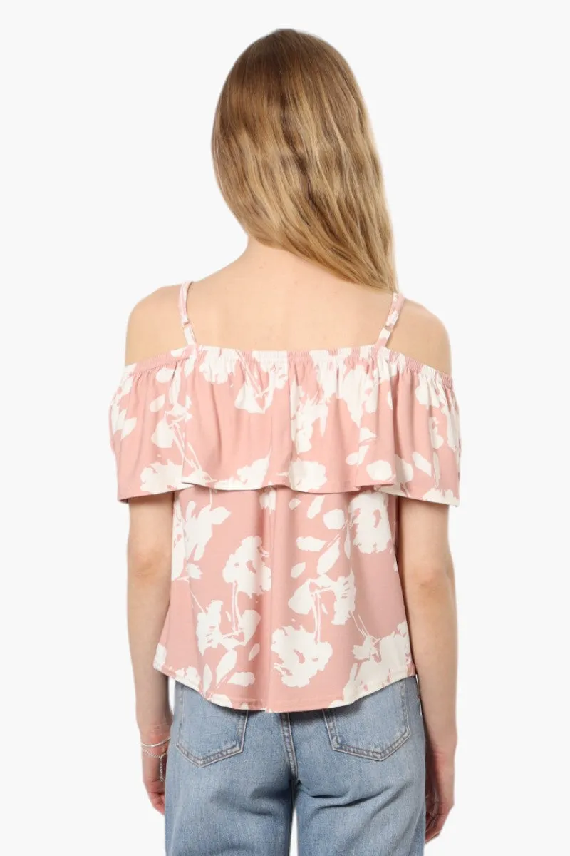 Beechers Brook Floral Pattern Flounce Tank Top - Pink sold by Fairweather product image thumbnail 4