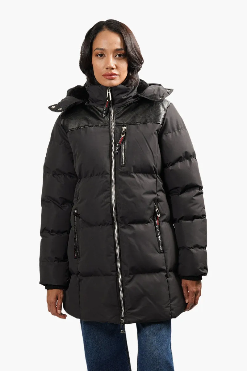 Canada Weather Gear Double Zipper Puffer Parka Jacket - Grey sold by Fairweather