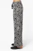Beechers Brook Patterned Belted Palazzo Pants - Black sold by Fairweather