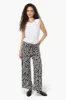 Beechers Brook Patterned Belted Palazzo Pants - Black sold by Fairweather