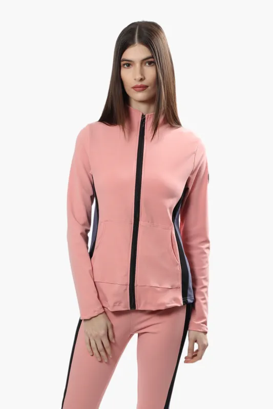 Canada Weather Gear Front Zip Lightweight Jacket - Pink sold by Fairweather