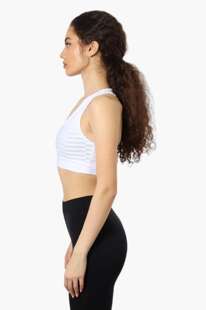 Toxika Basic Waffle Tank Top - White sold by Fairweather product image thumbnail 3