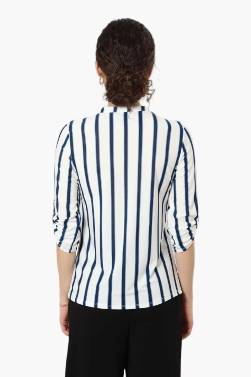 Beechers Brook Patterned Flap Pocket Shirt - White sold by Fairweather product image thumbnail 4