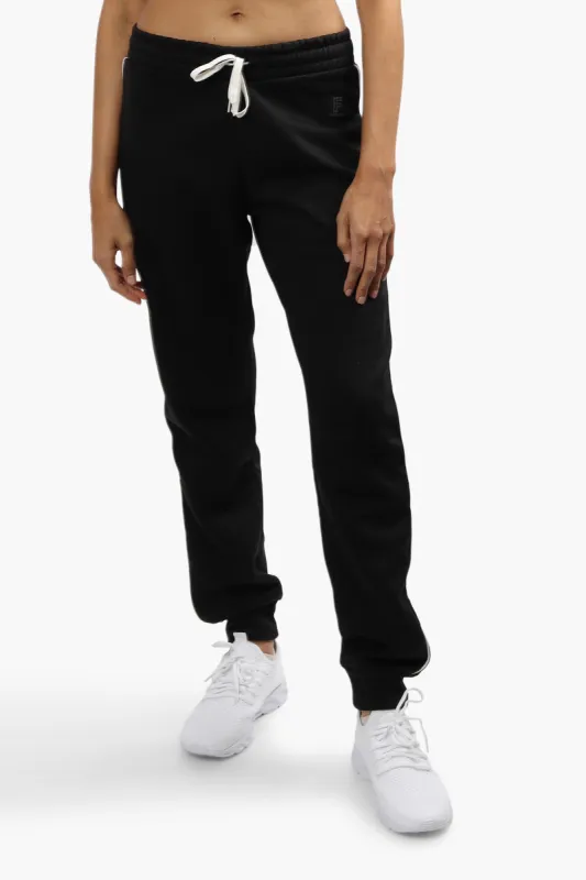 Fahrenheit Solid Piping Detail Joggers - Black sold by Fairweather