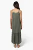 Majora Braided Strap Maxi Dress - Olive sold by Fairweather