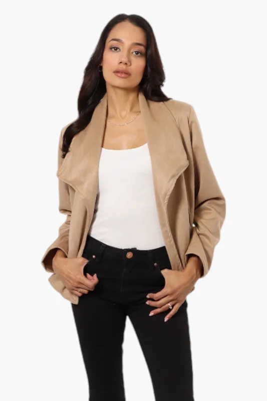 Beechers Brook Suede Waterfall Blazer - Beige sold by Fairweather