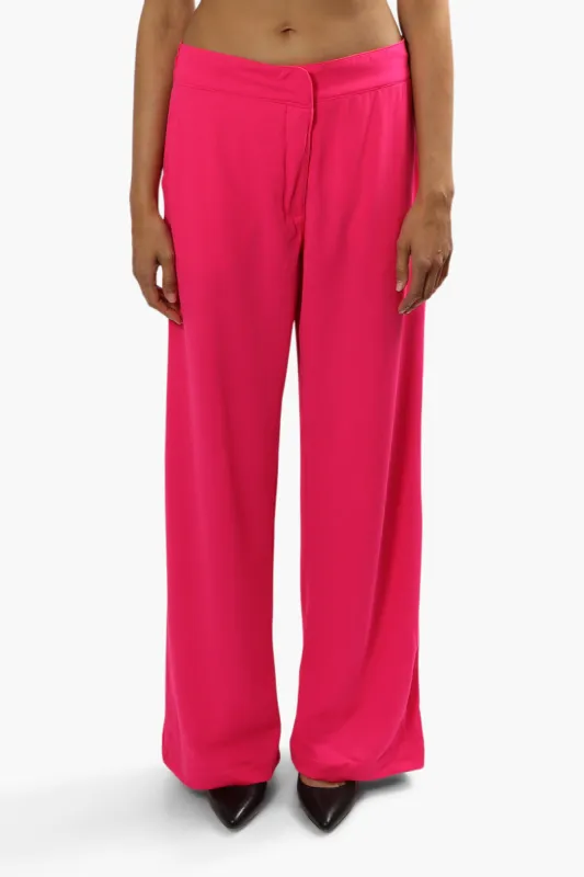 Limite Solid Wide Leg Pants - Pink sold by Fairweather