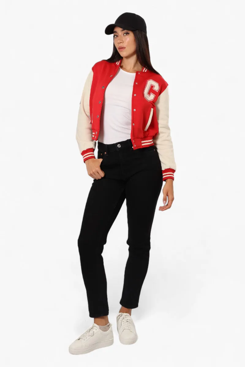 Canada Weather Gear Contrast Sleeve Varsity Lightweight Jacket - Red sold by Fairweather product image thumbnail 2